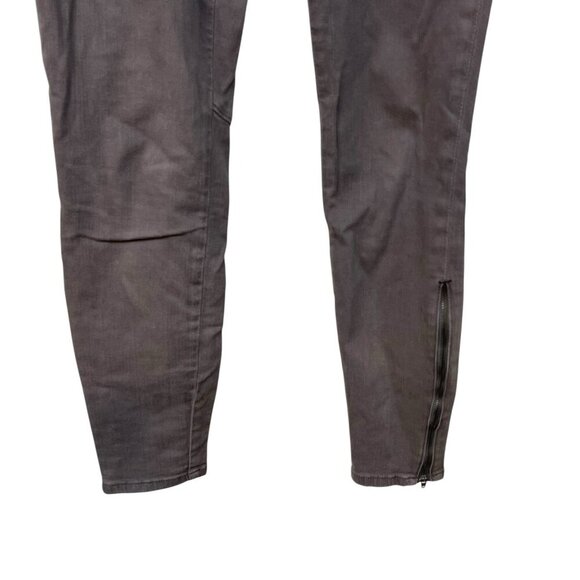 Pilcro By Anthropologie Jeans Size 28 Denim Pockets Fit Zerif Zip Moto Ankle - Picture 2 of 11